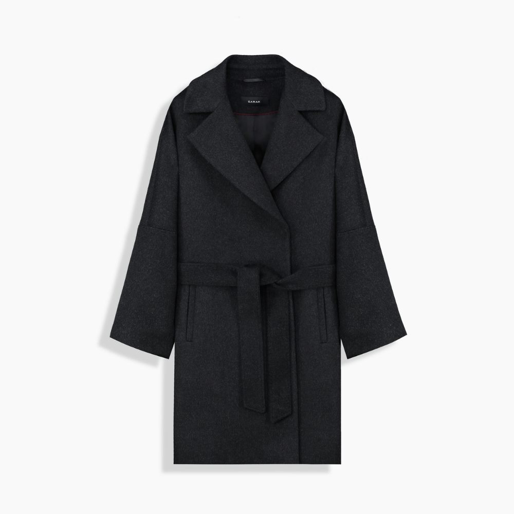 Alasa Kaşmir Antrasit Kaban