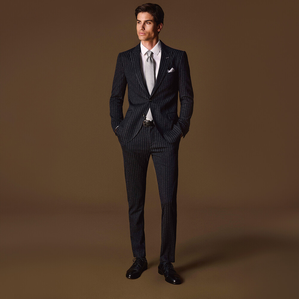 Amara Siduri Slim Fit Siyah Takım Elbise