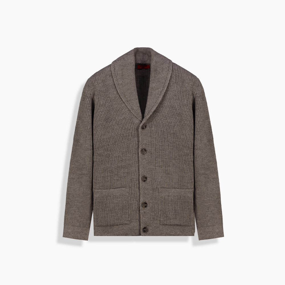 Düğmeli Kahverengi Hırka