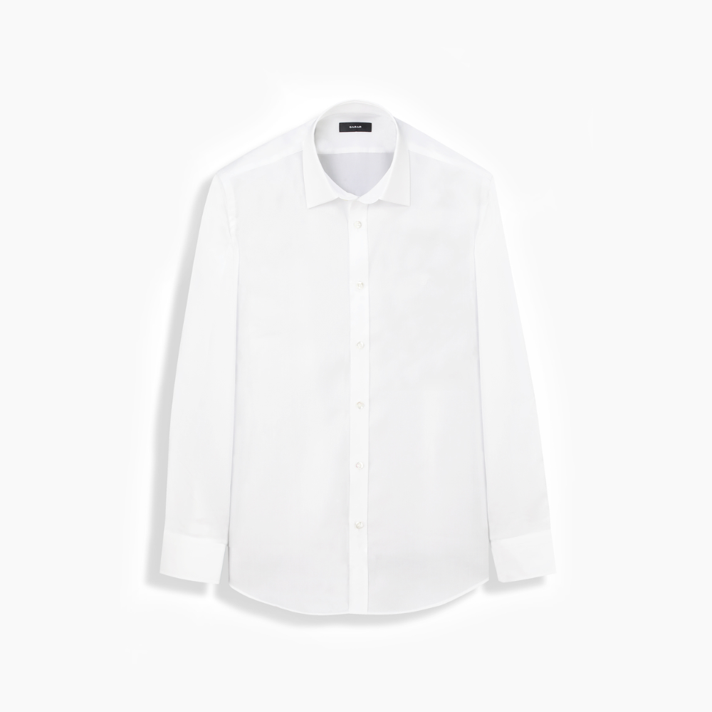 Elvio Non Iron Slim Fit Pamuklu Beyaz Gömlek