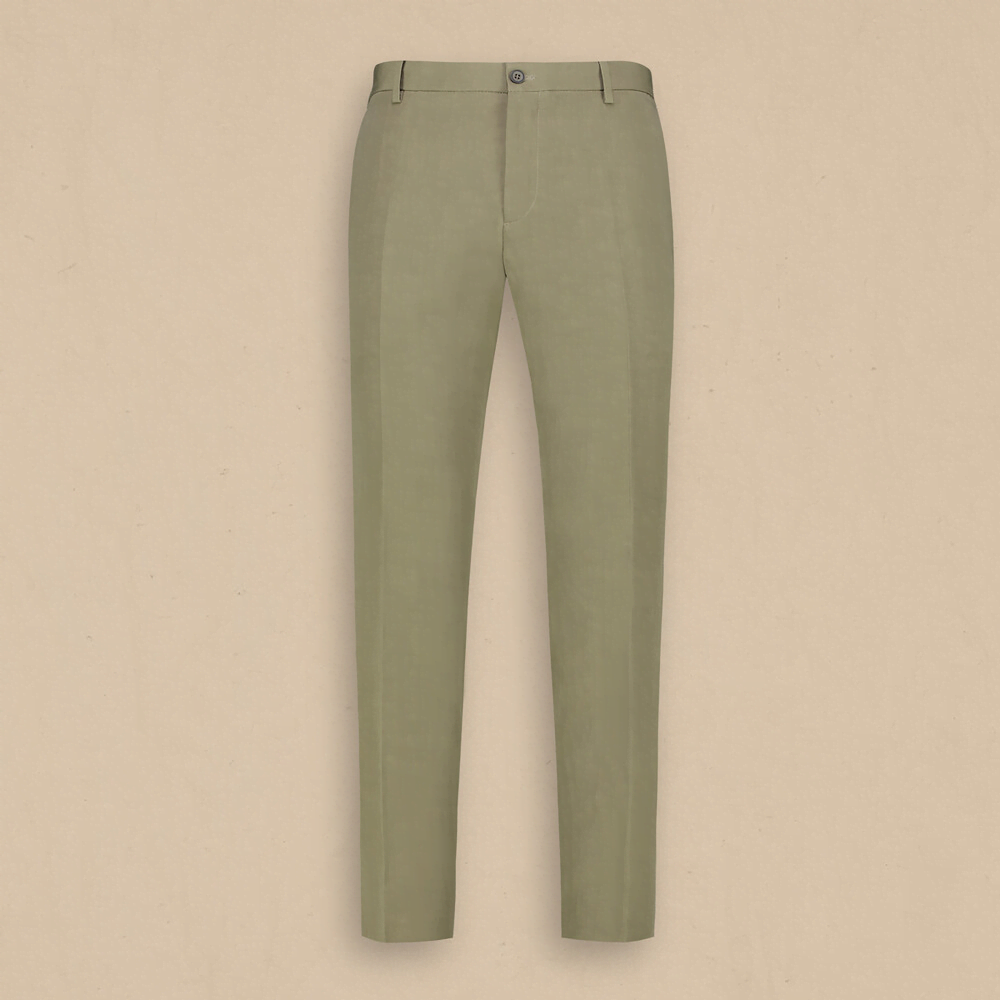 Enric Slim Fit Açık Haki Pantolon