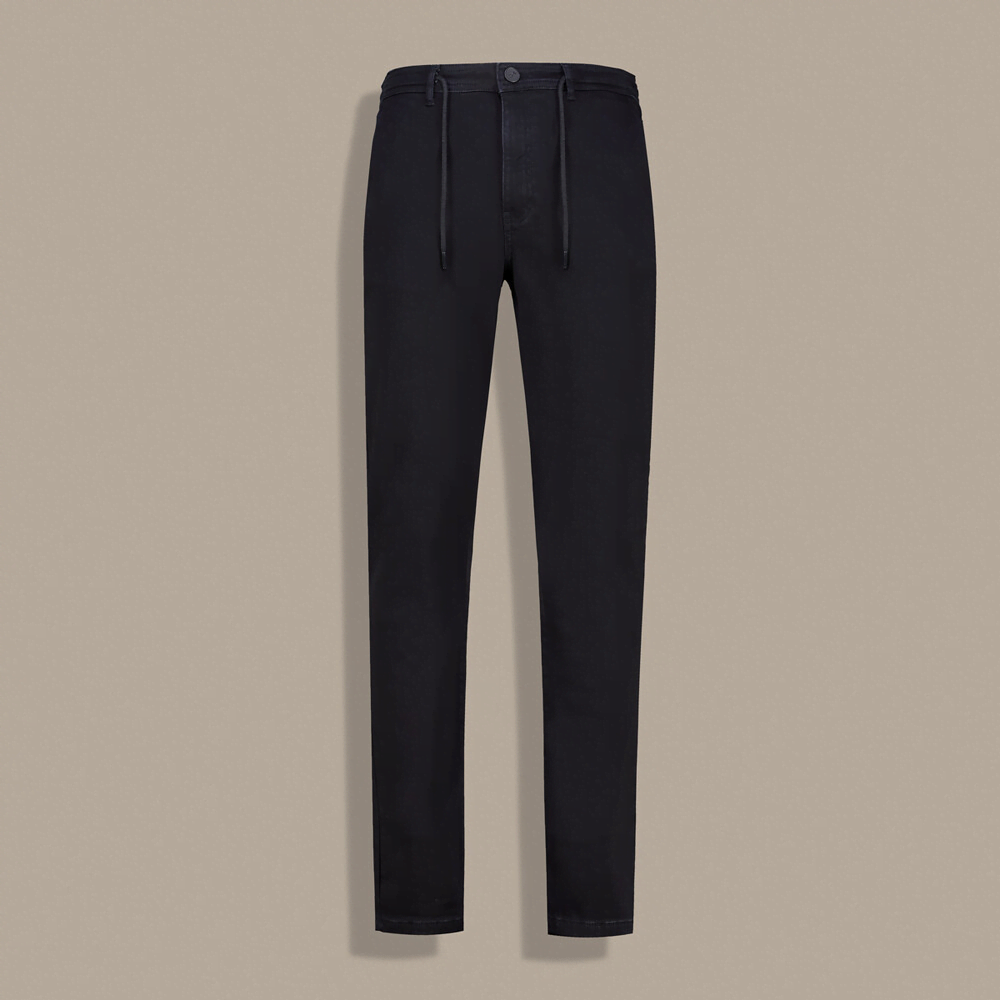 Jogger Örme Siyah Kot Pantolon