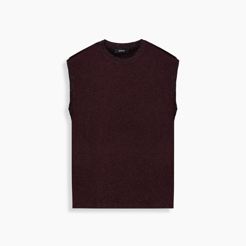 Lina Simli Bordo Triko Bluz