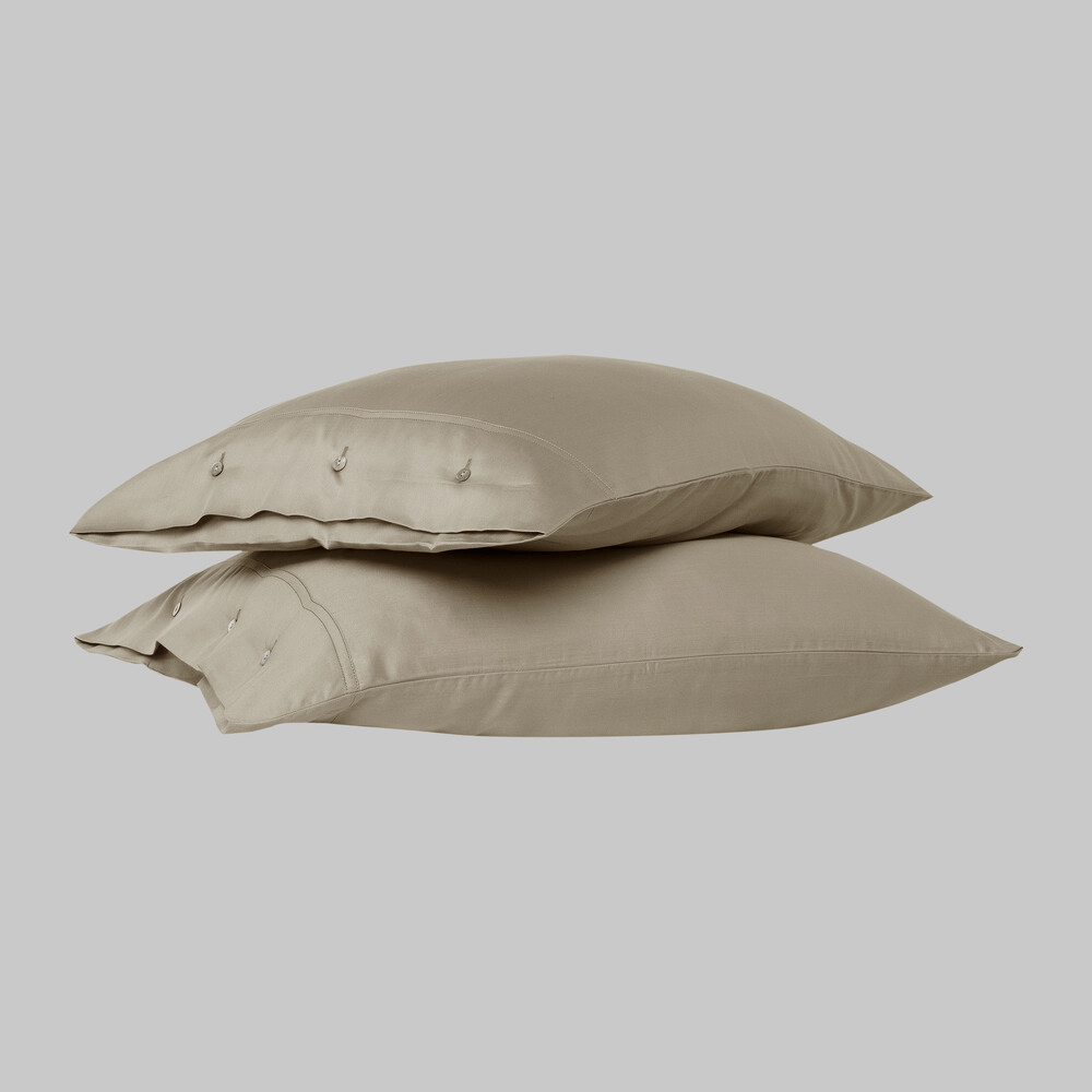 Monochrome Saten Yastık Kılıfı Mocha
