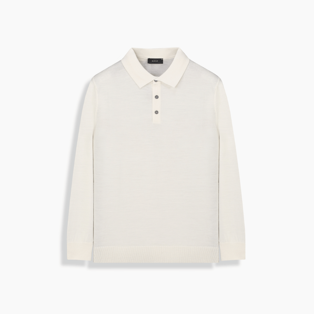 Polo Yaka Ekru Triko