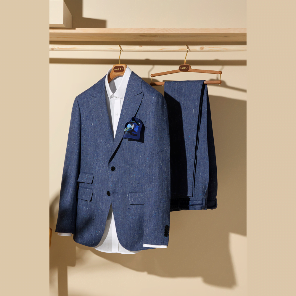 Teneresp Theo Slim Fit Açık Lacivert Takım Elbise