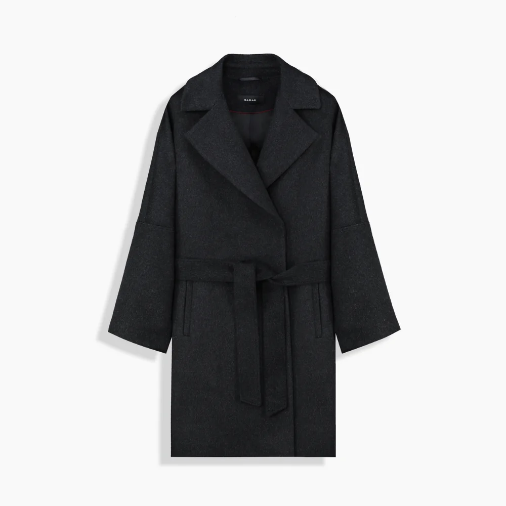 Alasa Kaşmir Antrasit Kaban