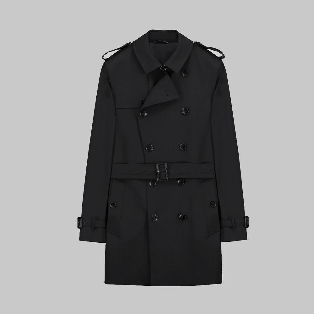 Amsterdam Siyah Trençkot