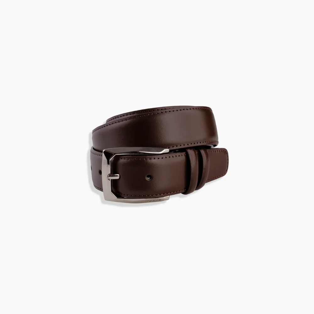 Dikişli Kahverengi Kemer