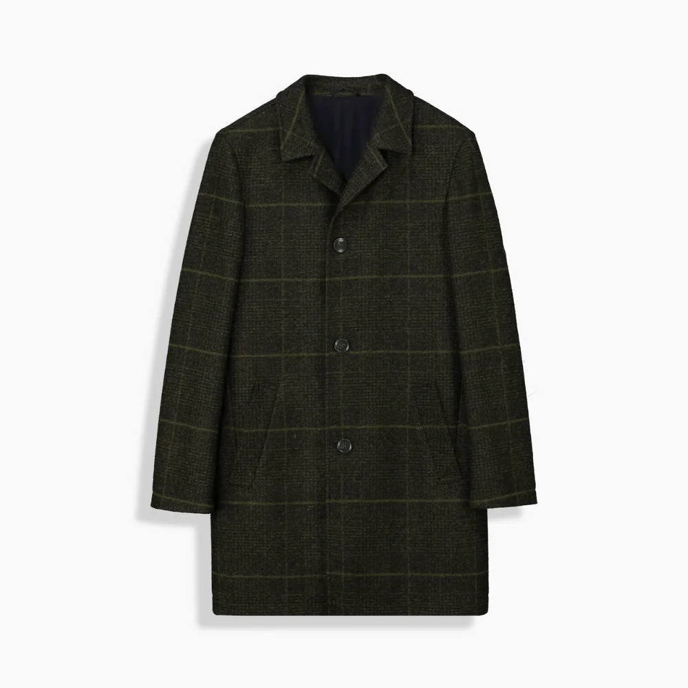 Tasigo Ekose Koyu Yeşil Kaban