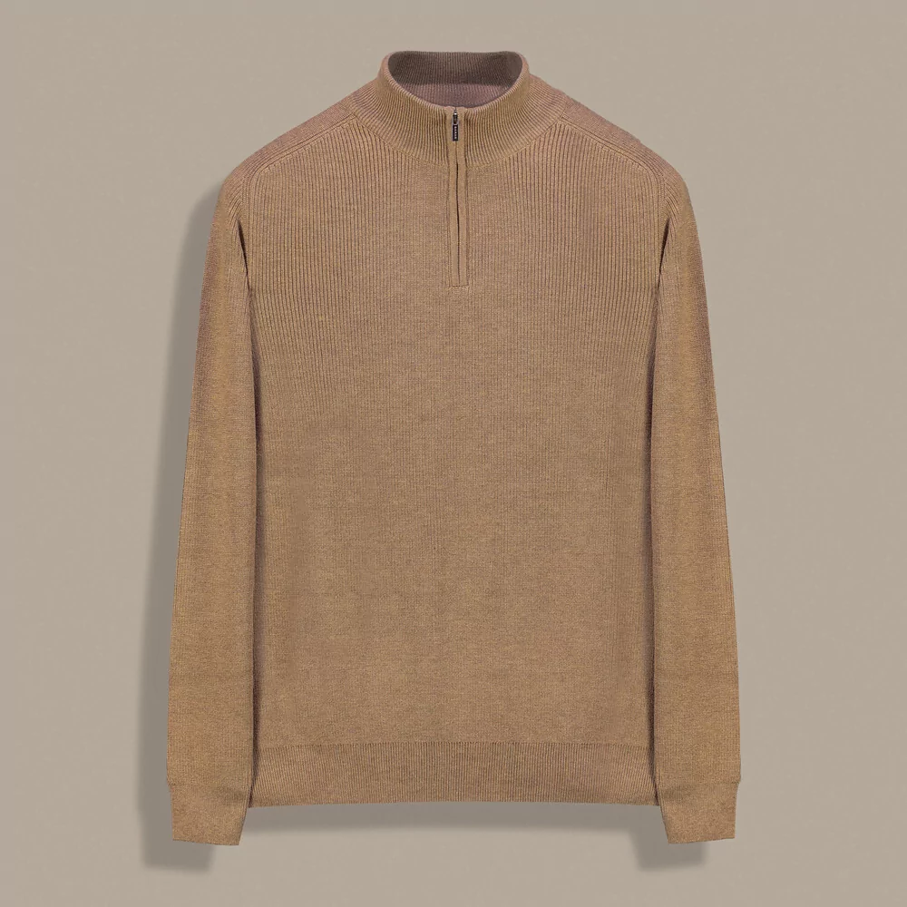 Yarım Balıkçı Fermuarlı Triko